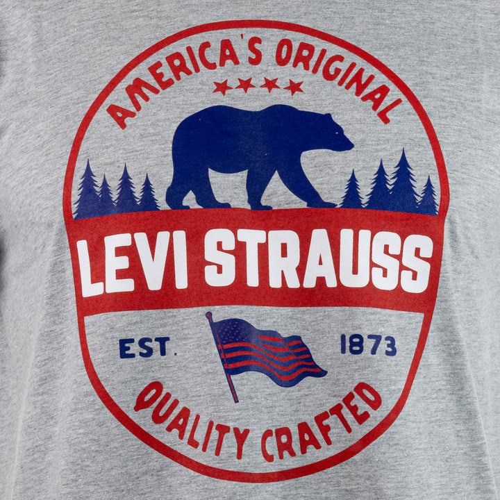 Levis Men's Basic T-Shirt in Grey Heather