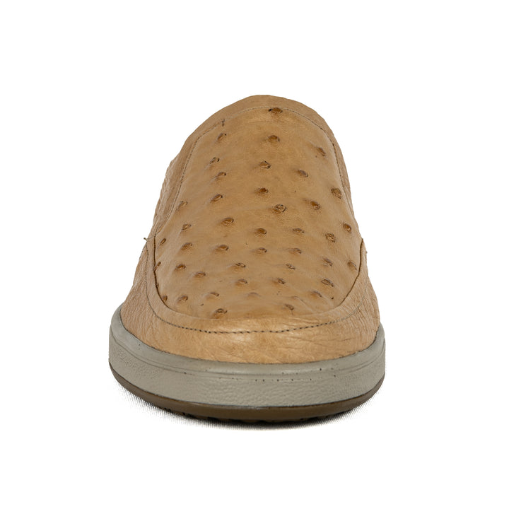 Tommy Men's Ostrich Leather Strut Almond Shoe