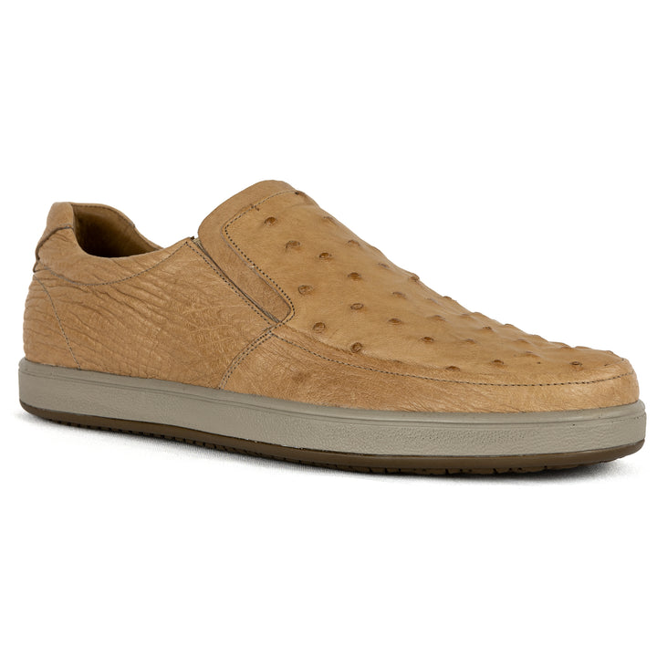 Tommy Men's Ostrich Leather Strut Almond Shoe