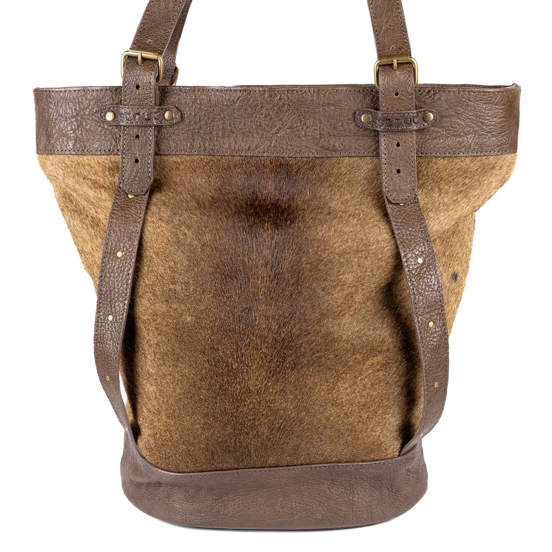 Bolsa Sacola Com Pelos em Couro de Carneiro Strut - Strut