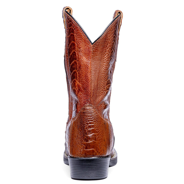 Bota Masculina Strut 100% Couro de Canela de Avestruz - Strut