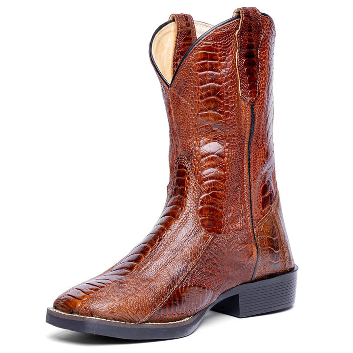 Bota Masculina Strut 100% Couro de Canela de Avestruz - Strut