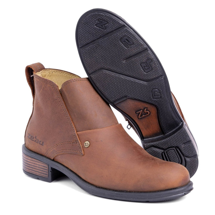 Botina Feminina Zebu em Couro Bovino 87040MS05 - Strut