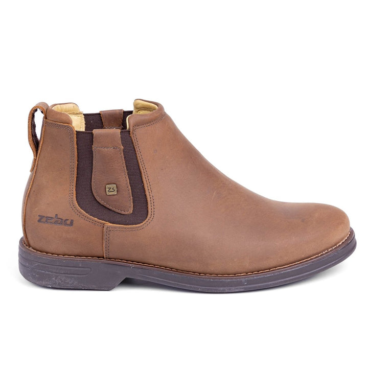 Botina Masculina Zebu em Couro Bovino 59080MS06 Sela - Strut