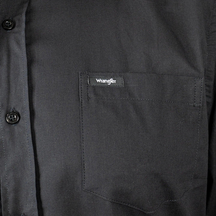 Camisa Masculina Wrangler® Tricoline Preto - Strut
