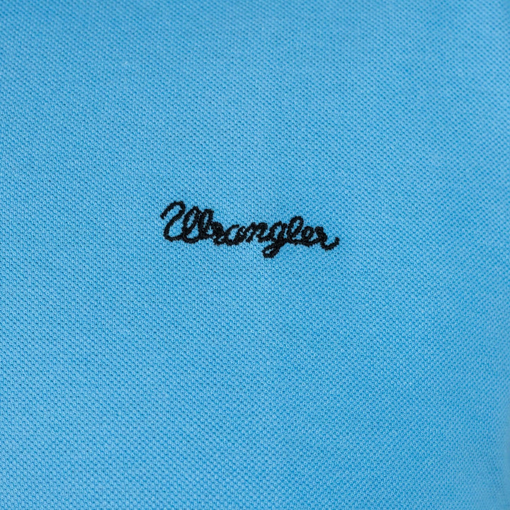 Camisa Polo Wrangler® Piquet Azul Claro - Strut