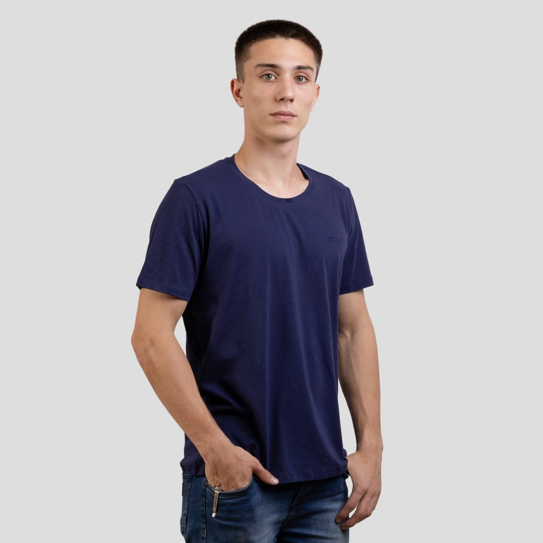 Camiseta Básica Strut Gola Careca Azul Marinho - Strut