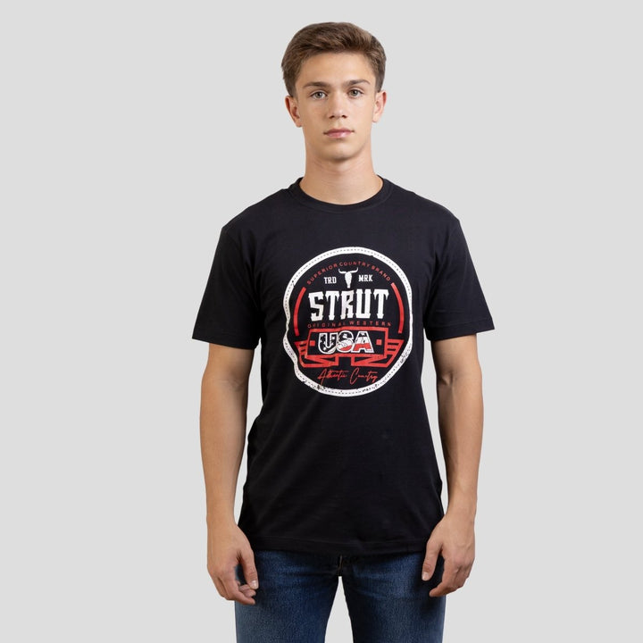 Camiseta Masculina Gola Redonda Estampa Strut Usa - Strut