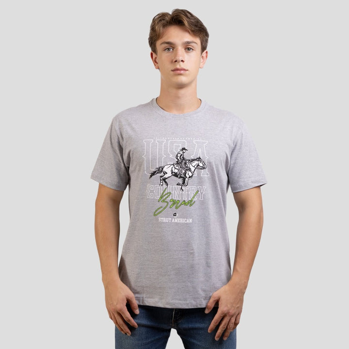 Camiseta Masculina Gola Redonda Strut Usa Country - Strut