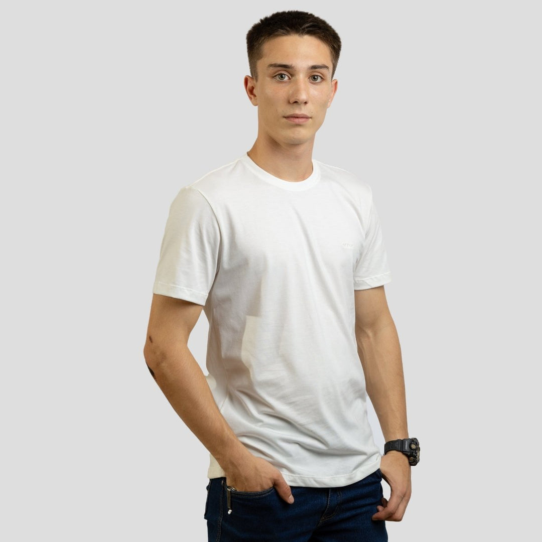 Camiseta Masculina Strut Algodão Pima - Off White - Strut