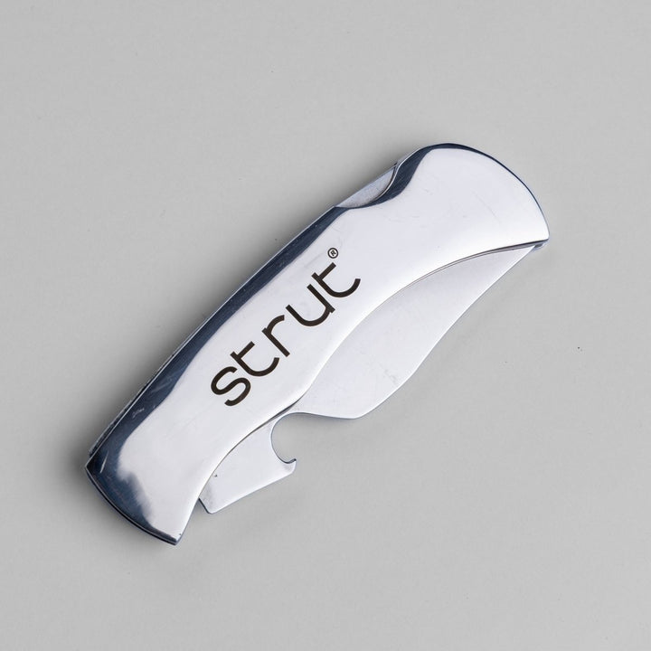 Canivete Strut Em Inox Com Abridor De Garrafa Integrado - Strut
