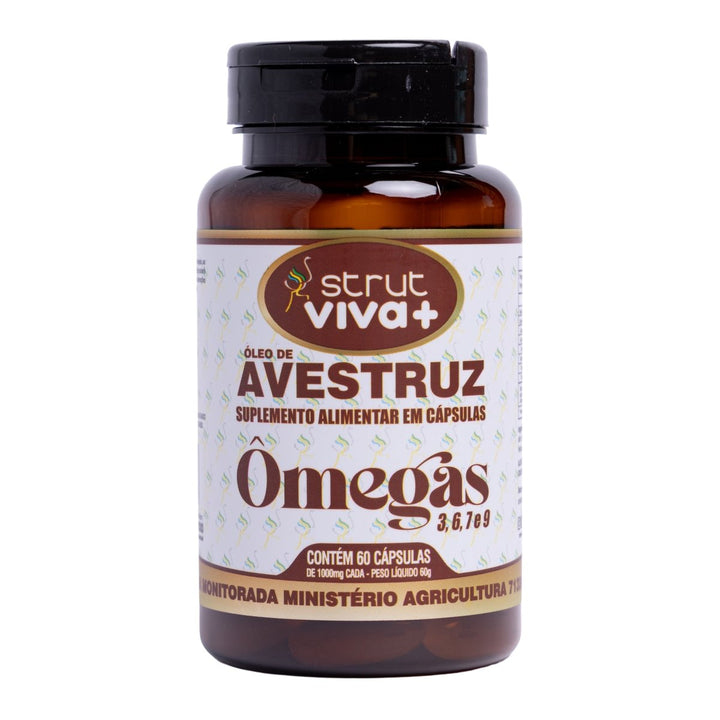 Óleo de Avestruz 60 Cápsulas de 1000mg - Strut