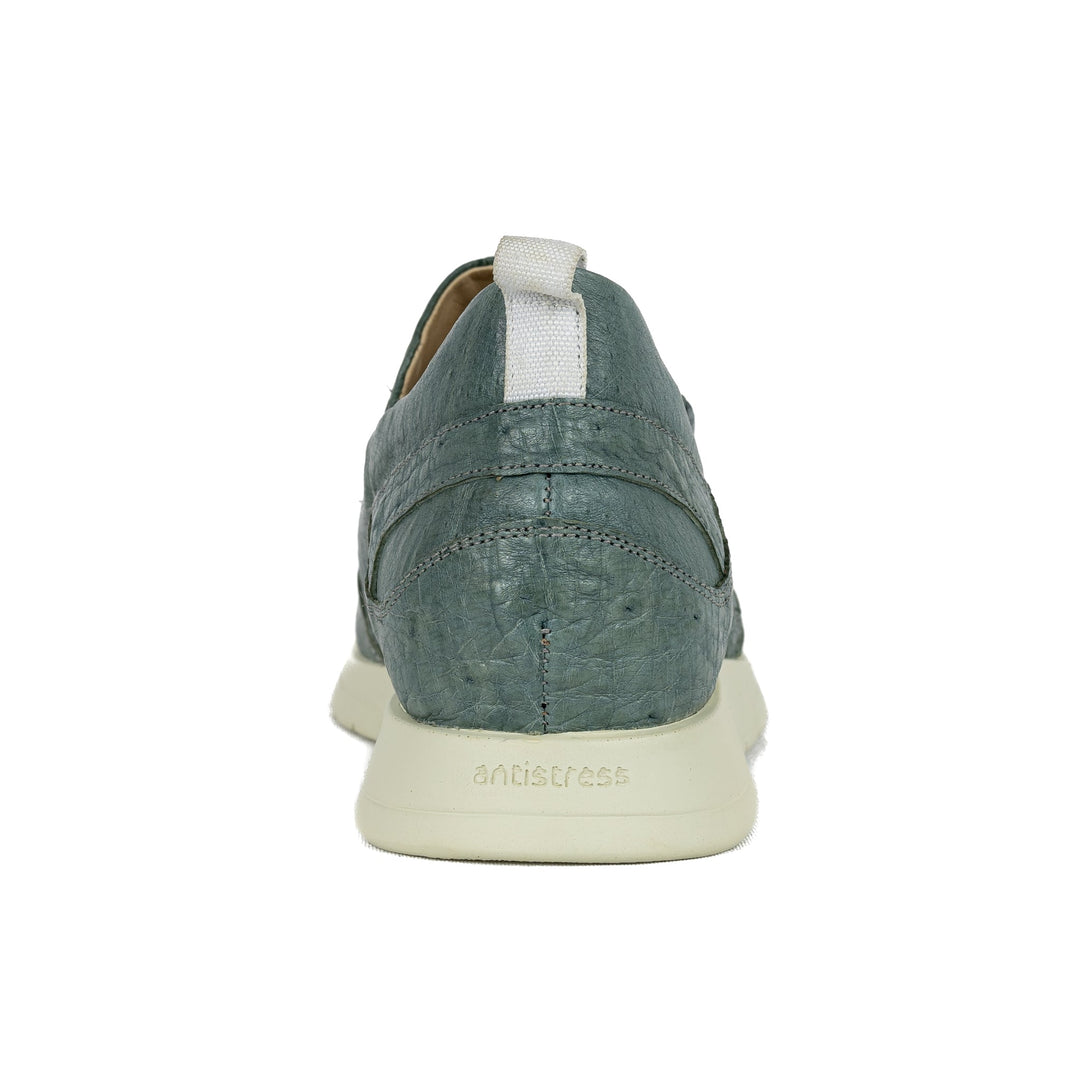 Sneaker Feminino Atenas em Couro de Avestruz Sky Gray - Strut