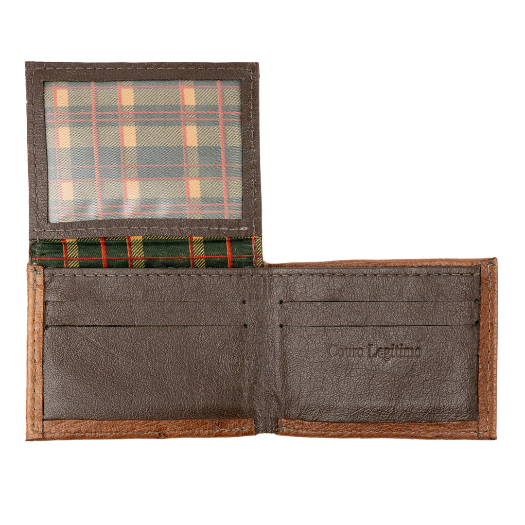 Men's Strut Chestnut Ostrich Leather Wallet
