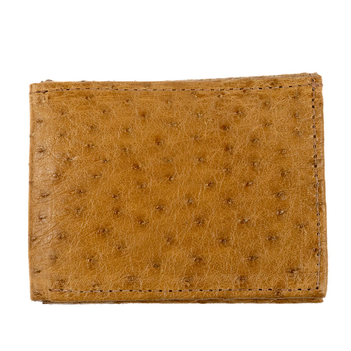 Men's Strut Chestnut Ostrich Leather Wallet