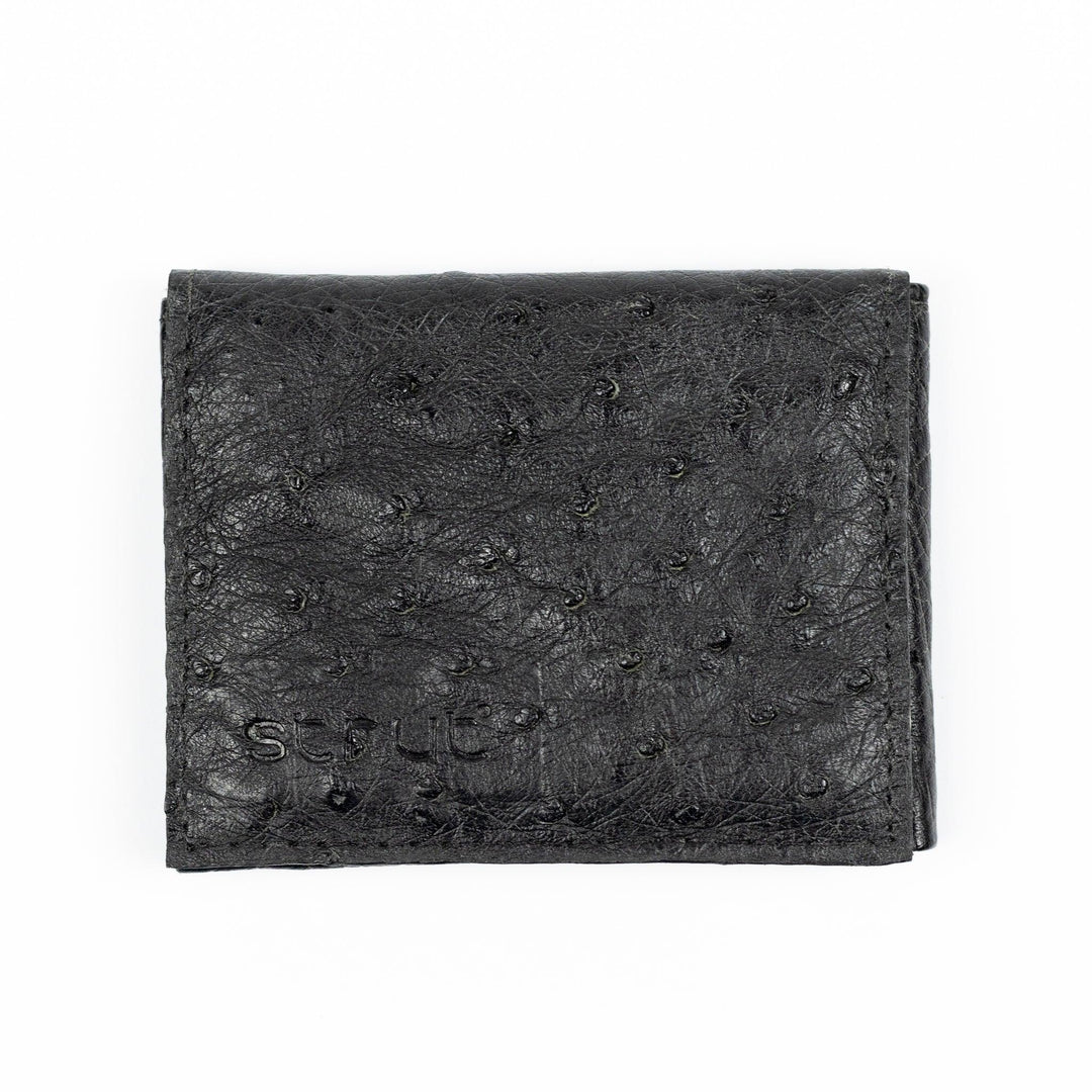 Men's Strut Chestnut Ostrich Leather Wallet