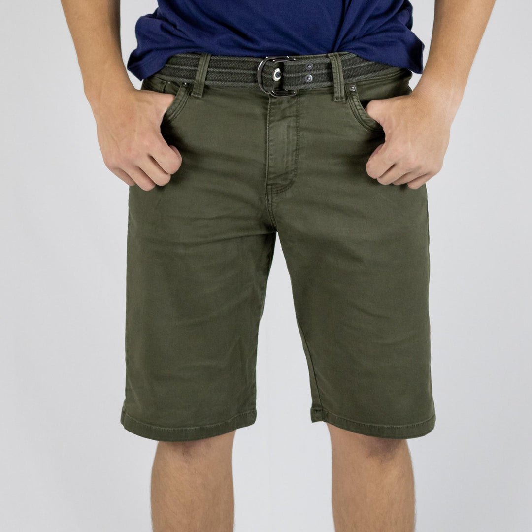 Men's Shorts in Twill Strut Regular Fit Green