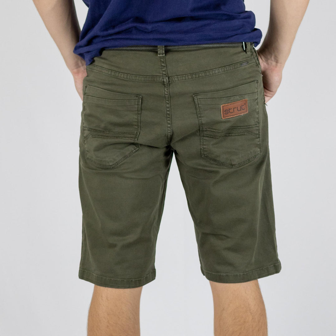 Men's Shorts in Twill Strut Regular Fit Green