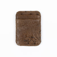 carteira magica strut couro de avestruz legitimo