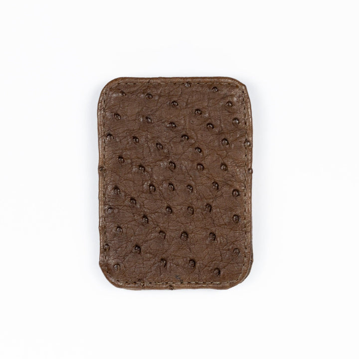 Strut Men's Magic Wallet in Tobacco-Filled Ostrich Leather