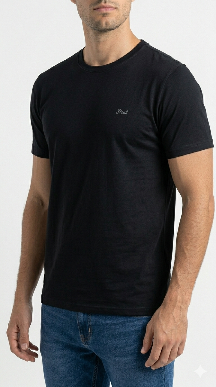 Camiseta masculina básica Strut Confort Dry Preta