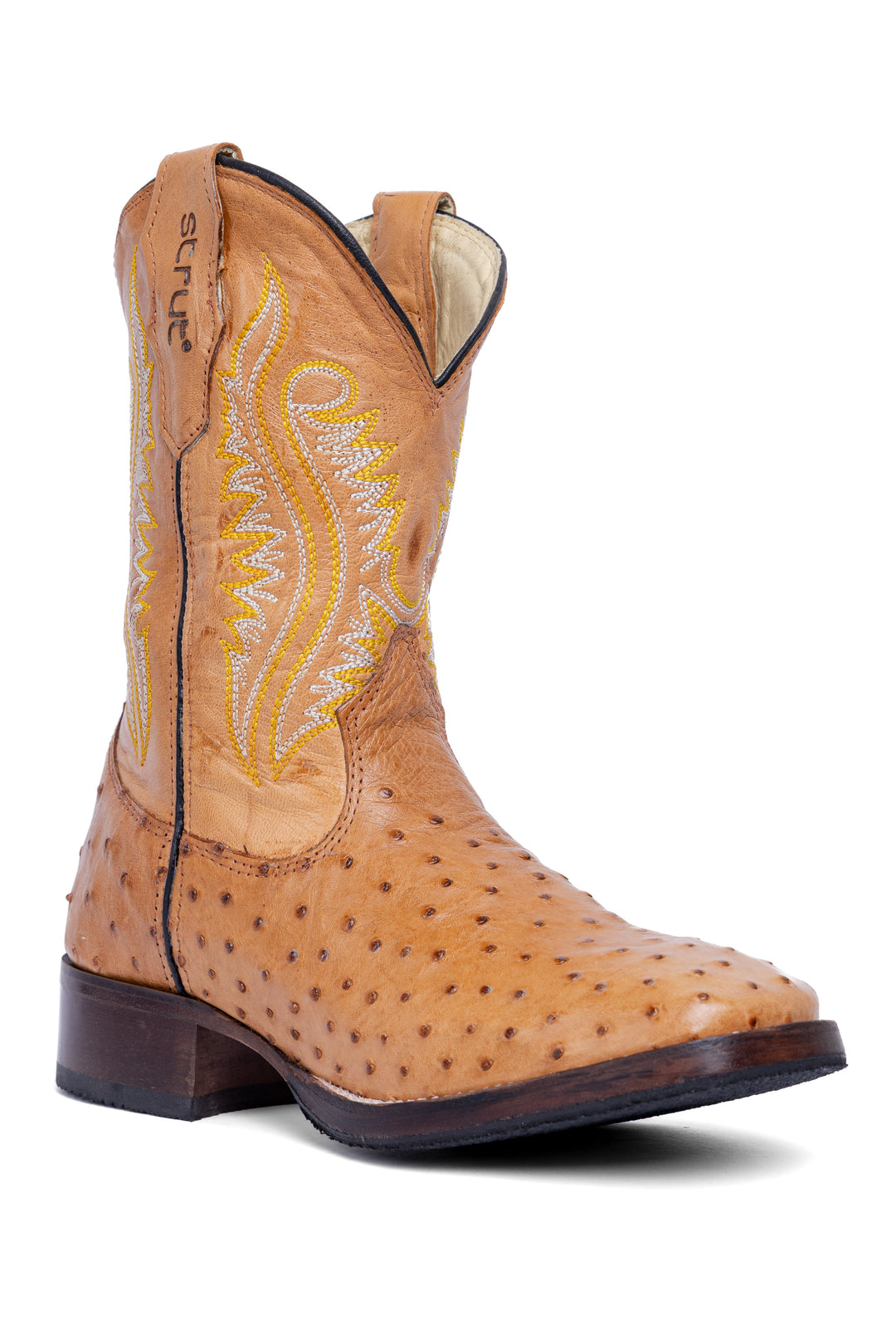 Bota ST012 Strut Avestruz Cheio - Visão frontal