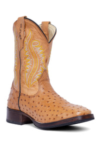Bota ST012 Strut Avestruz Cheio - Visão frontal