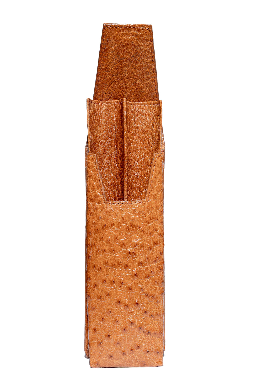 Porta charuto chestnut com espaço para 2 charutos e cortador - Strut