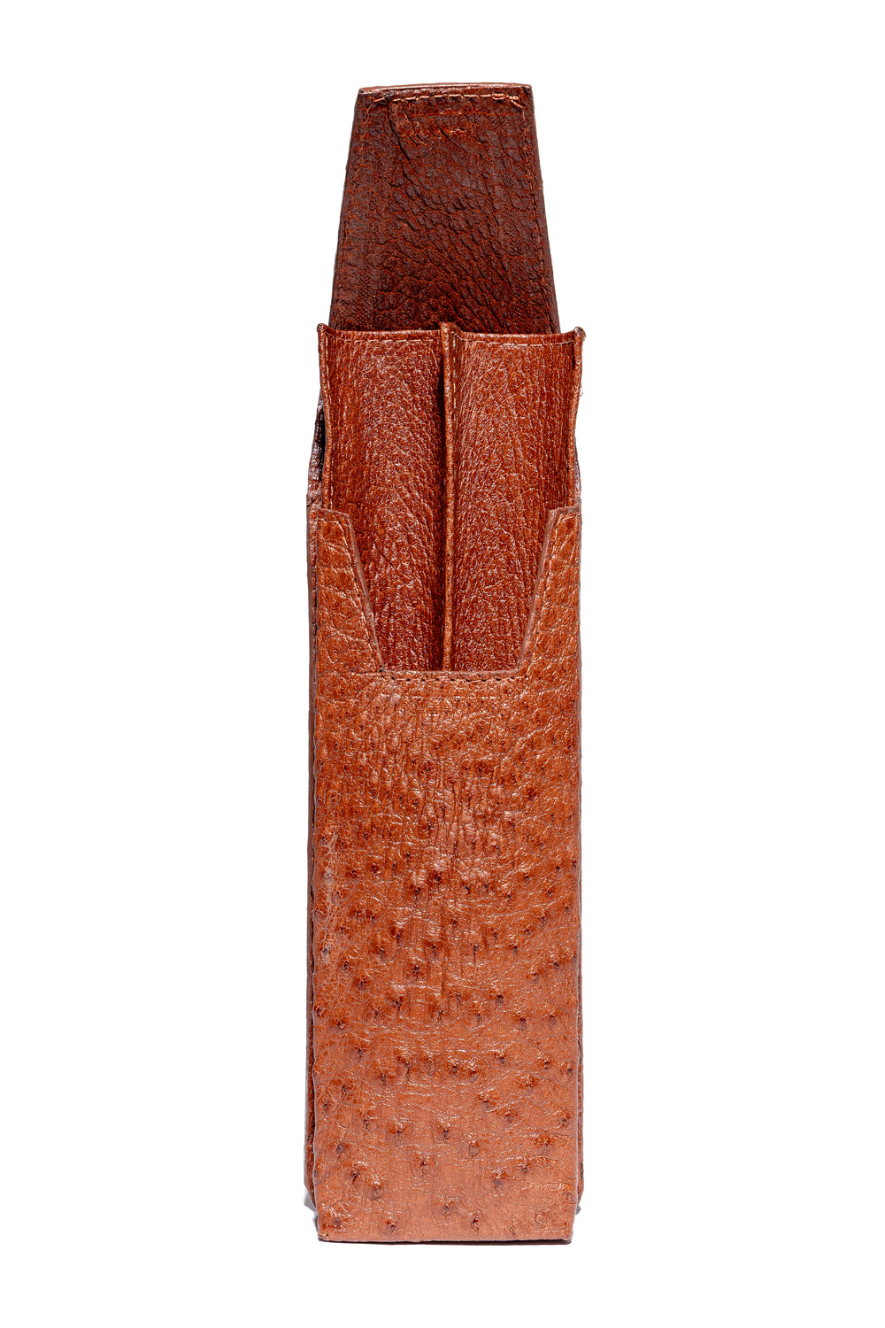 Porta charuto caramelo com espaço para 2 charutos e cortador - Strut