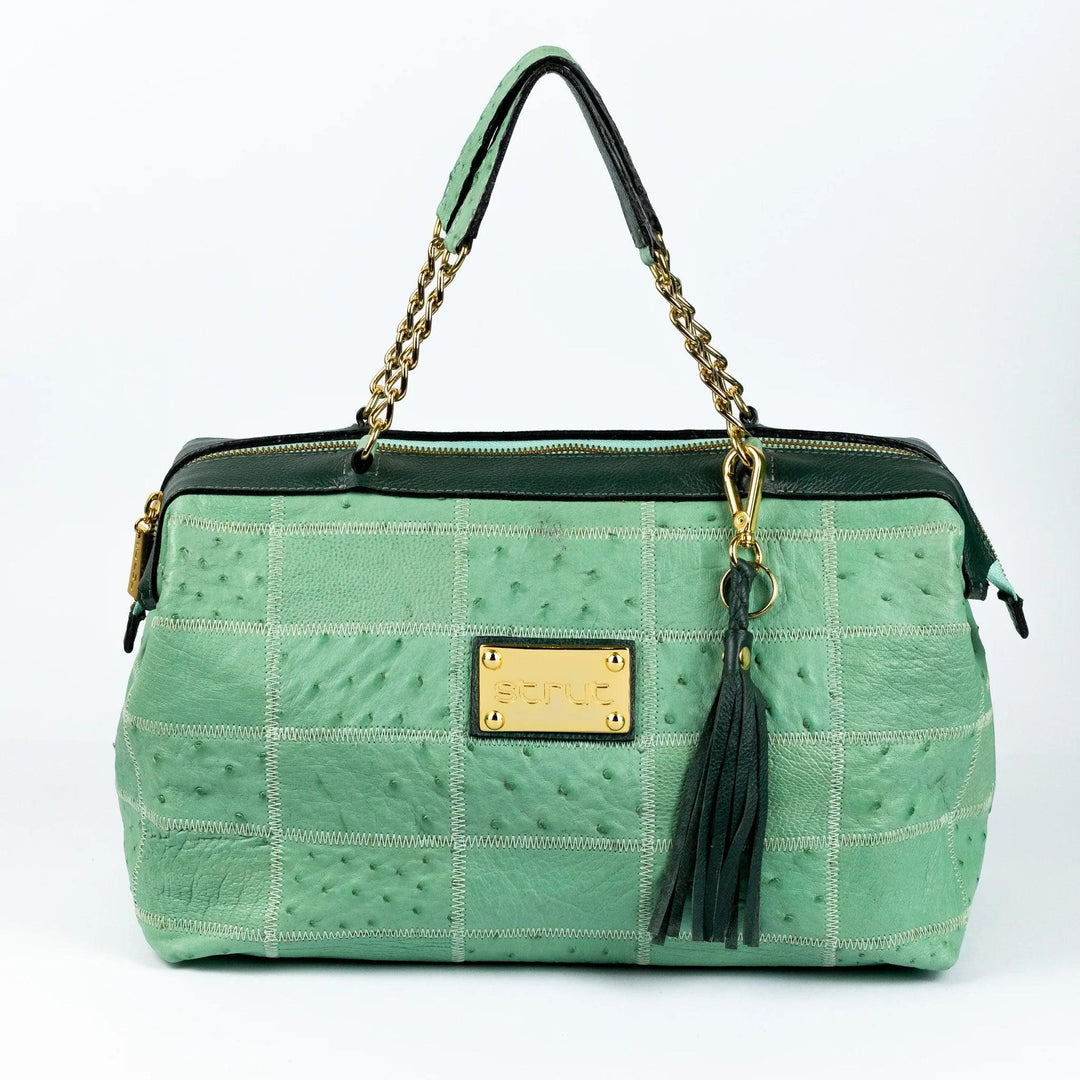 Bolsa Feminina Strut em Couro de Avestruz Doctor Verde - Strut