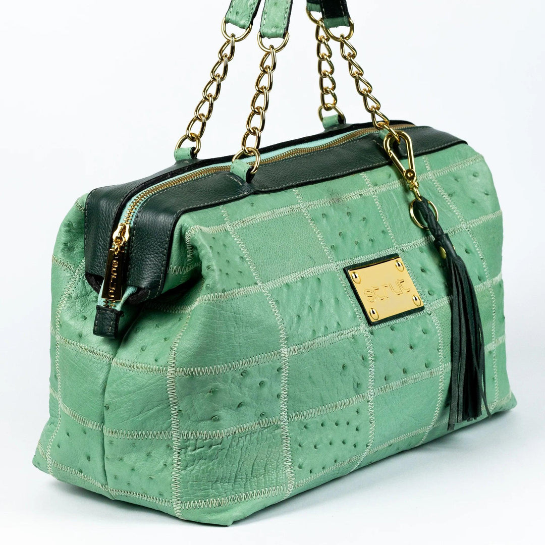 Bolsa Feminina Strut em Couro de Avestruz Doctor Verde - Strut