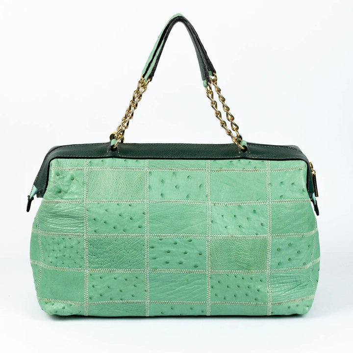 Bolsa Feminina Strut em Couro de Avestruz Doctor Verde - Strut