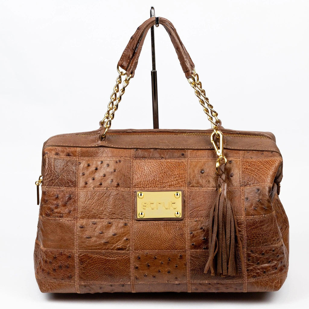 Bolsa Feminina Strut em Couro de Avestruz Doctor Whisky - Strut