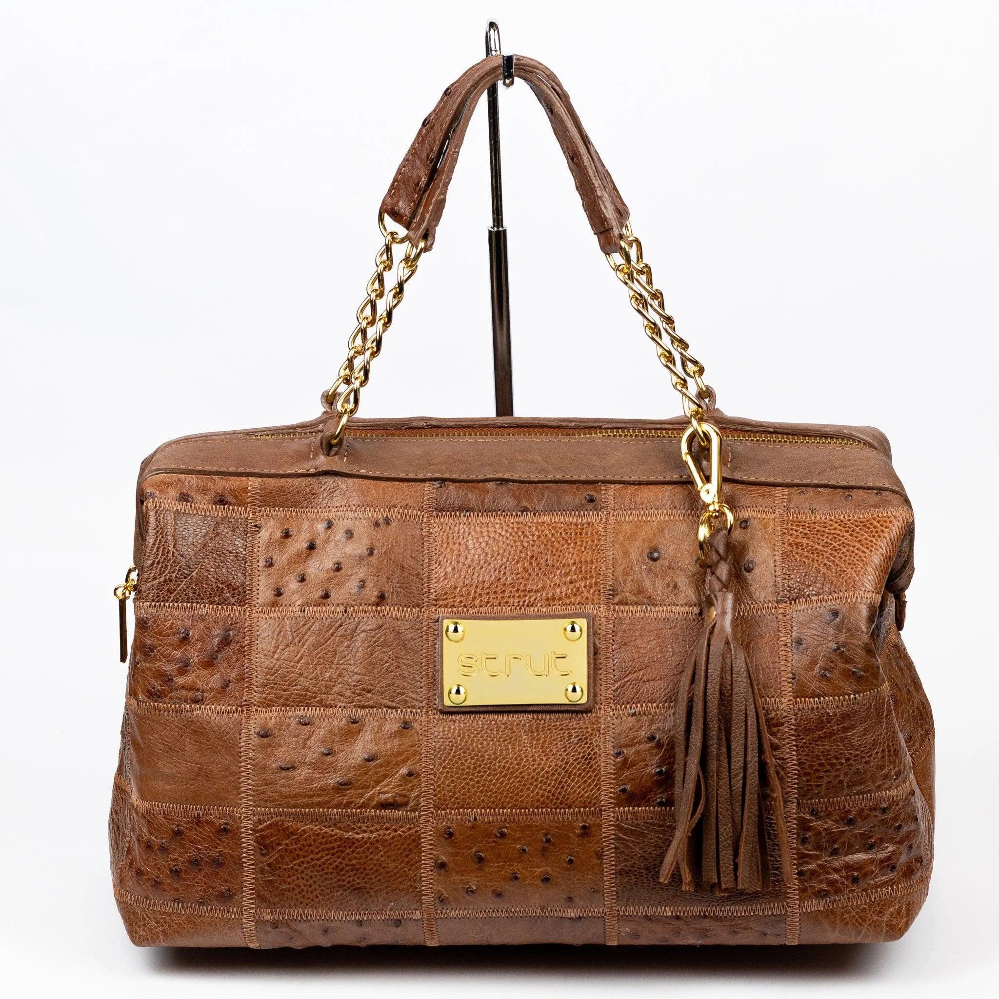 Bolsa Feminina Strut em Couro de Avestruz Doctor Whisky - Strut