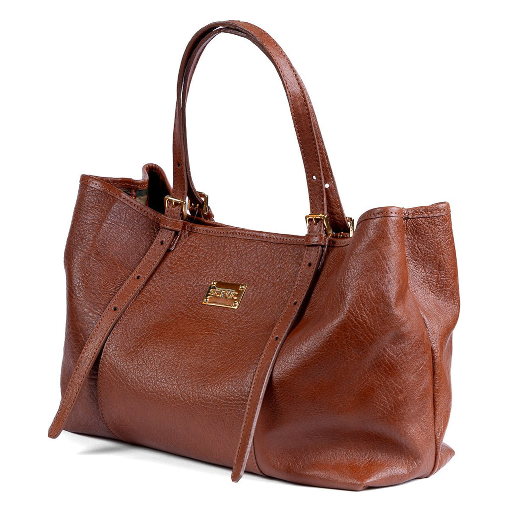 Bolsa Feminina Strut em Couro de Carneiro - Caramelo - Strut