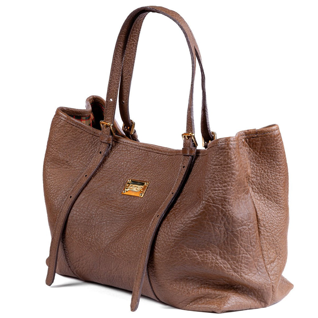Bolsa Feminina Strut em Couro de Carneiro - Tabaco - Strut