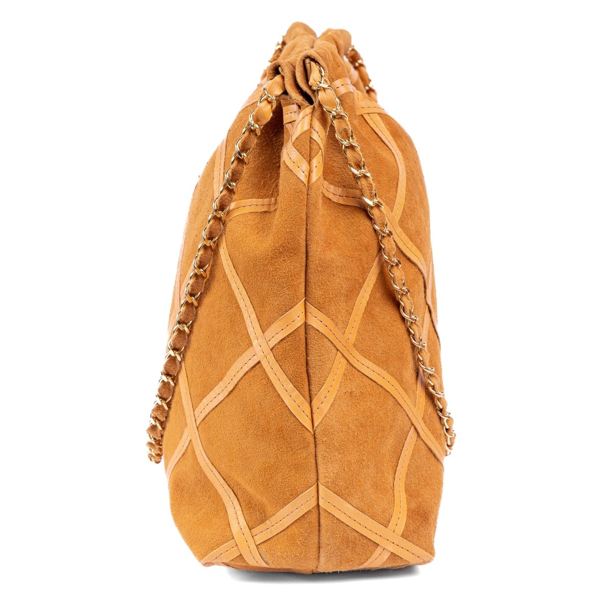 Bolsa Grande em Couro Camurça Strut - Chestnut - Strut