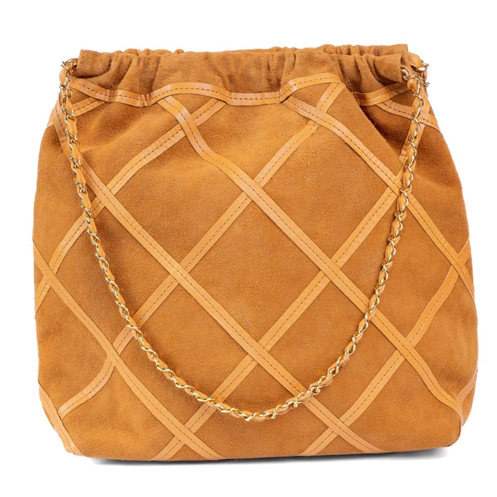 Bolsa Grande em Couro Camurça Strut - Chestnut - Strut