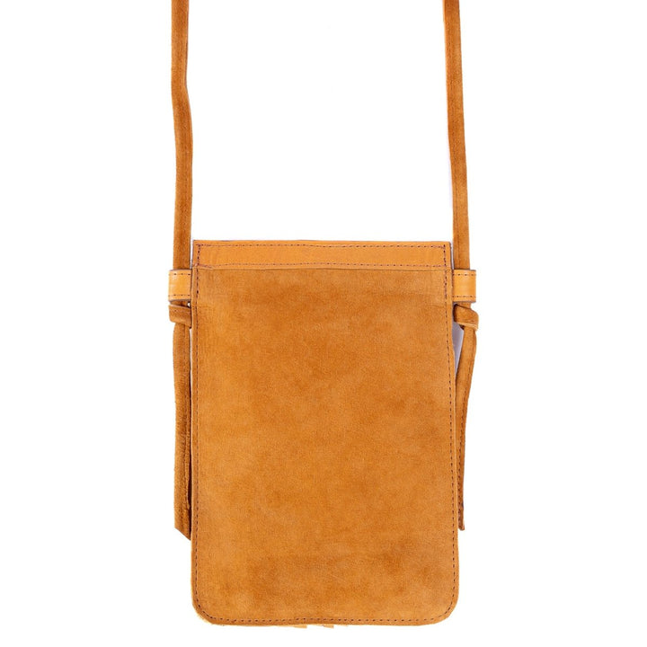 Bolsa Porta Celular em Couro Camurça - Chestnut - Strut