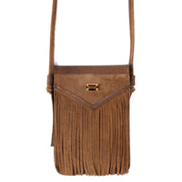 Bolsa Porta Celular em Couro Camurça - Tabaco - Strut