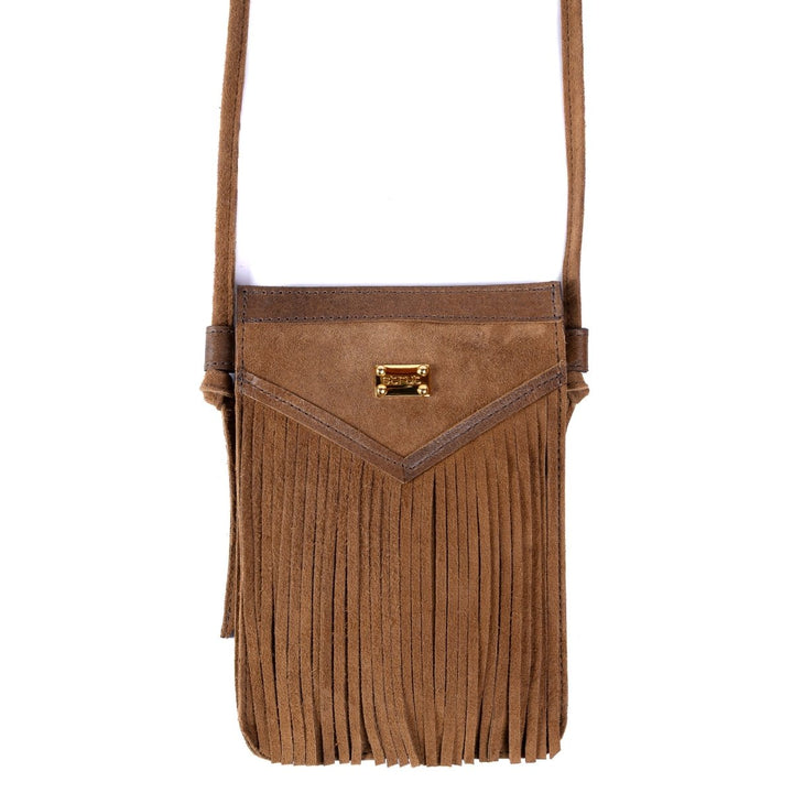 Bolsa Porta Celular em Couro Camurça - Tabaco - Strut