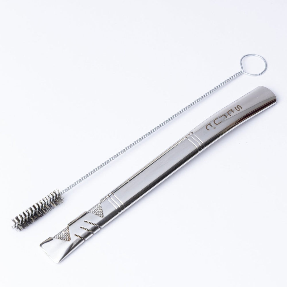 Bomba de Tereré Strut De Inox Com Filtro De Tela - Strut