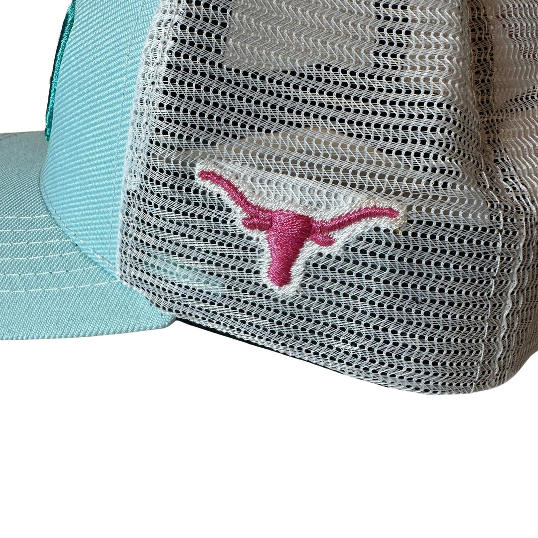 Boné Strut Trucker Azul Claro e Rosa - Strut