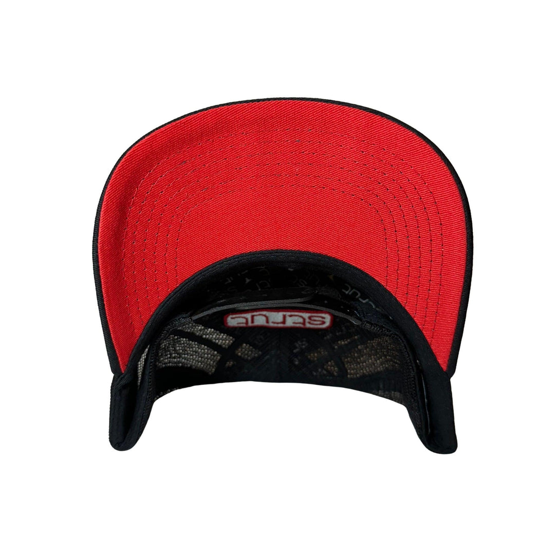 Boné Strut Trucker Preto e Vermelho - Strut