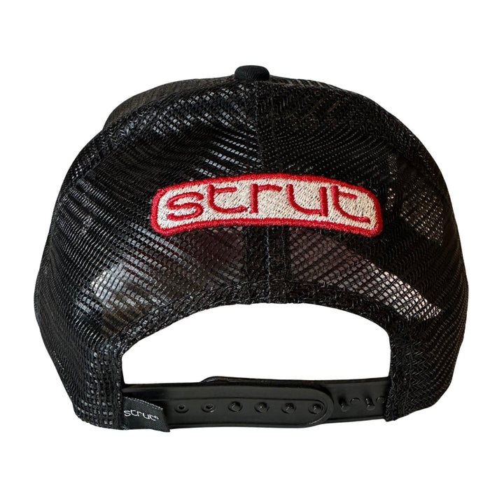 Boné Strut Trucker Preto e Vermelho - Strut