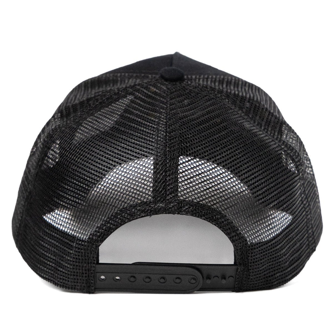 Boné Trucker Aba em Couro de Avestruz Caramelo - Strut