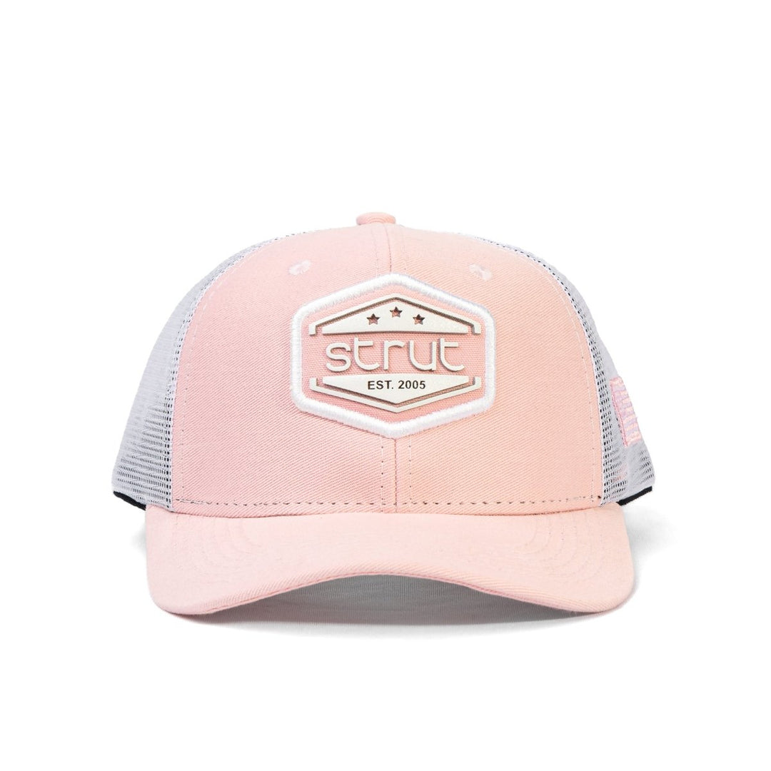 Boné Trucker Strut Tela Bandeira EUA Rosa Bebê - Strut