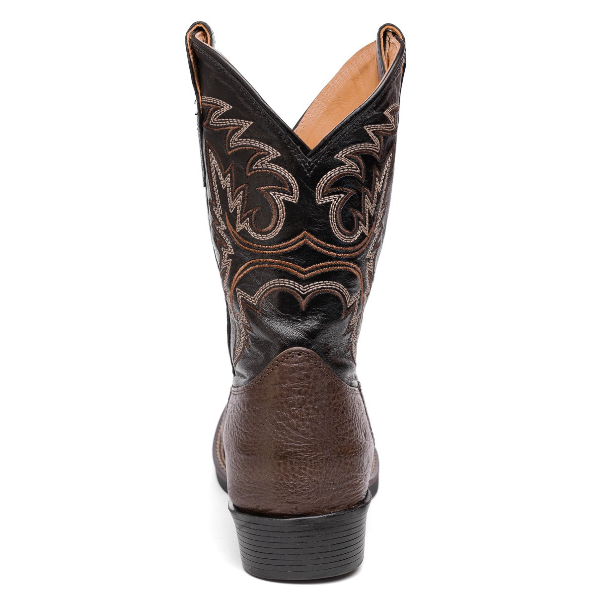 Bota em Couro Bovino com Cano Bordado Café - Strut