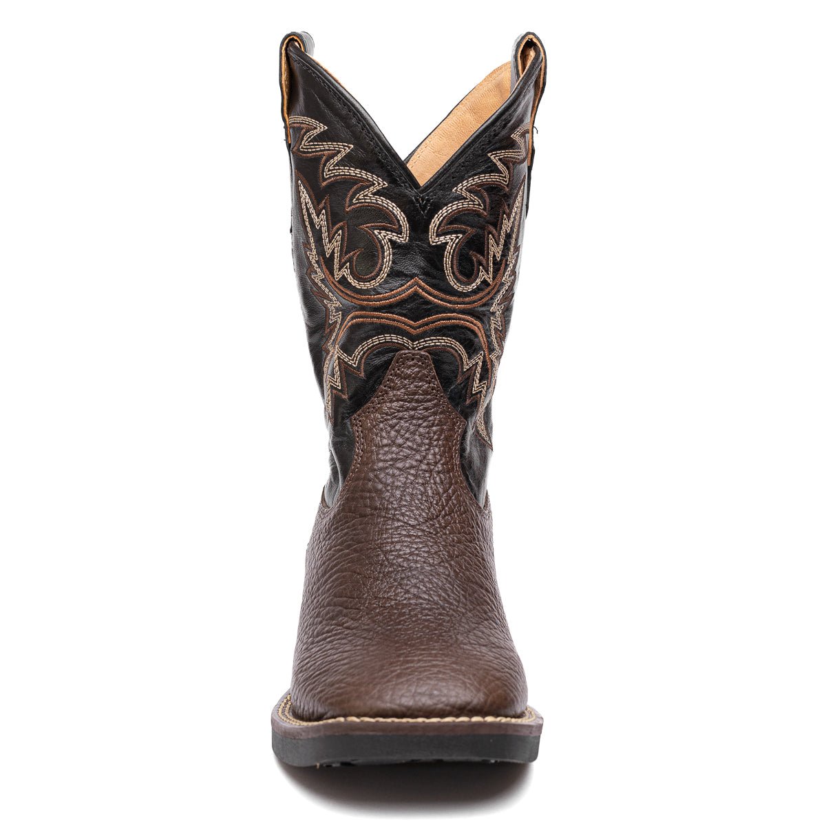 Bota em Couro Bovino com Cano Bordado Café - Strut