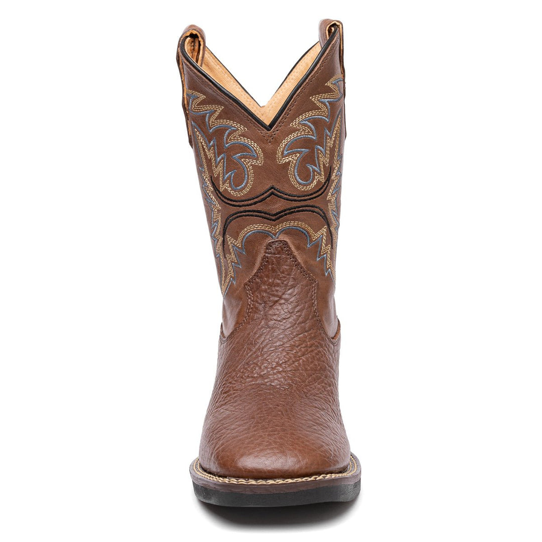 Bota em Couro Bovino com Cano Bordado Tabaco - Strut